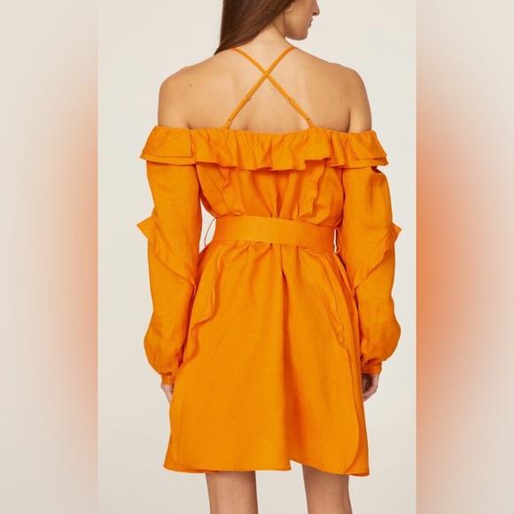 Marissa Webb x RTR Orange Dress Sz 10 Medium - Picture 2 of 5